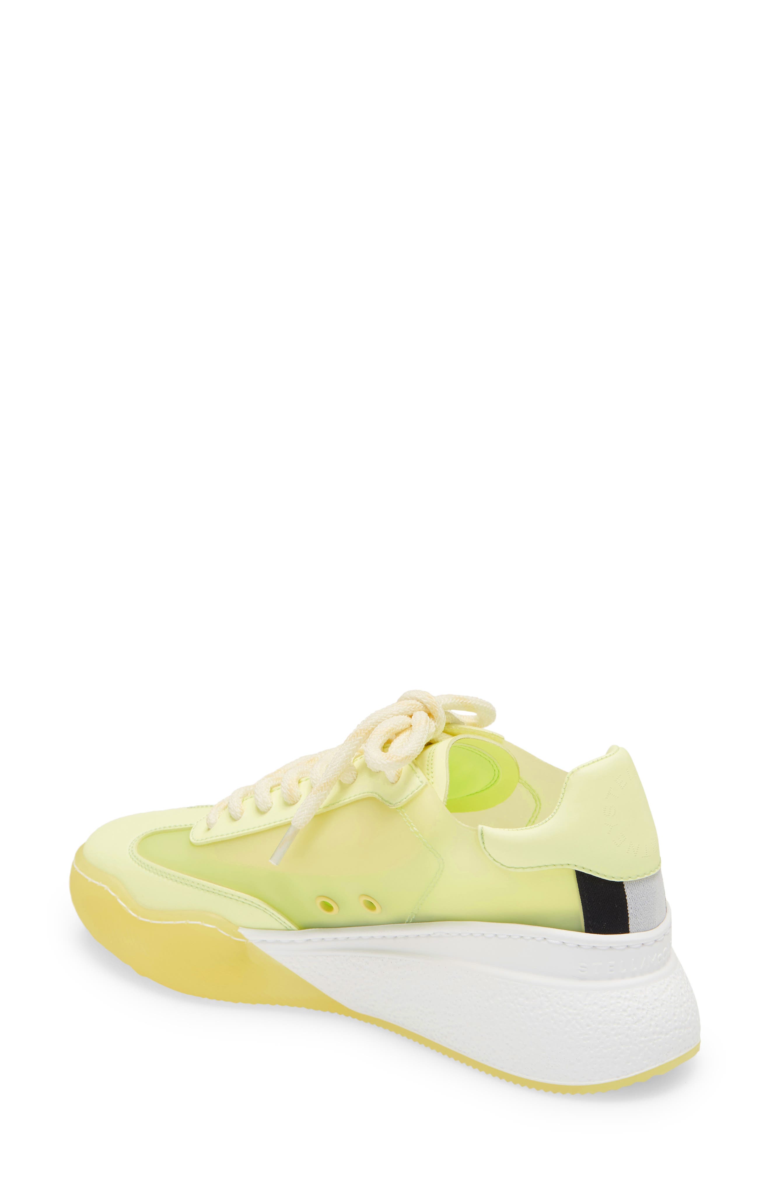 Loop Transparent Sneaker, Alternate, color, PALE YELLOW