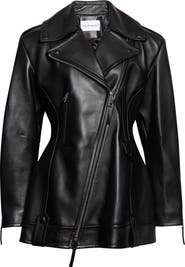 Givenchy Cocoon Crop Leather Biker Jacket