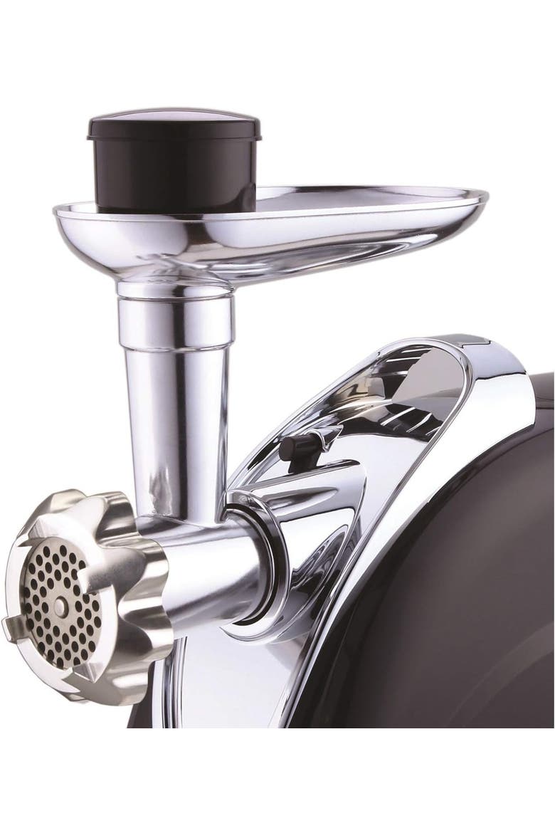 Electric Meat Grinder, Alternate, color, BLACK AND STAINLESS STEEL