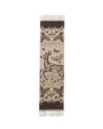 Fable England Woodland Tales Taupe Jacquard Scarf