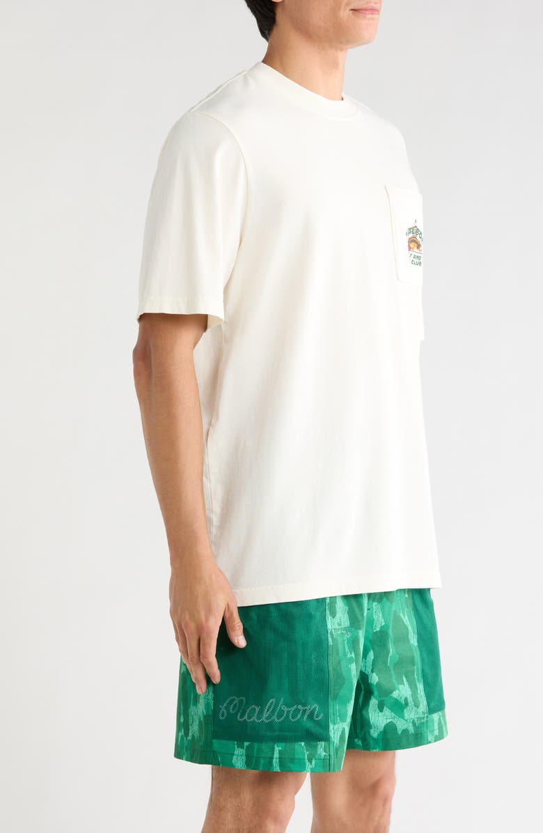 MALBON Vista Bass Cotton Graphic T-Shirt, Alternate, color, Ivory