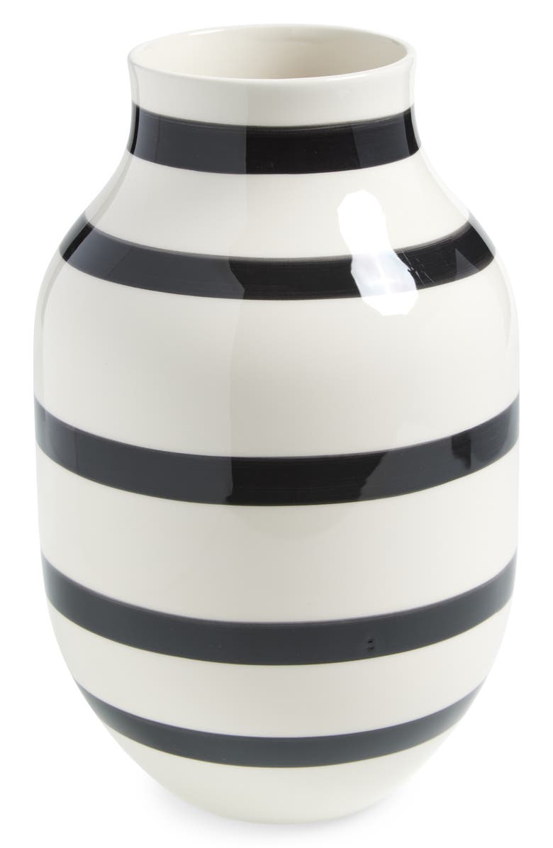 Kahler Omaggio Vase, Main, color, Black