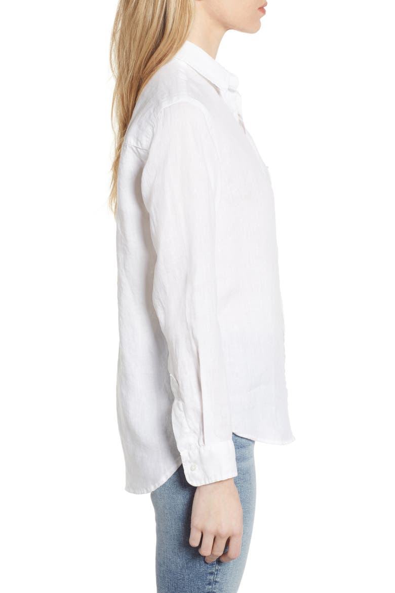 The Hero Tumbled Linen Shirt, Alternate, color, FLORENCE CLASSICE WHITE
