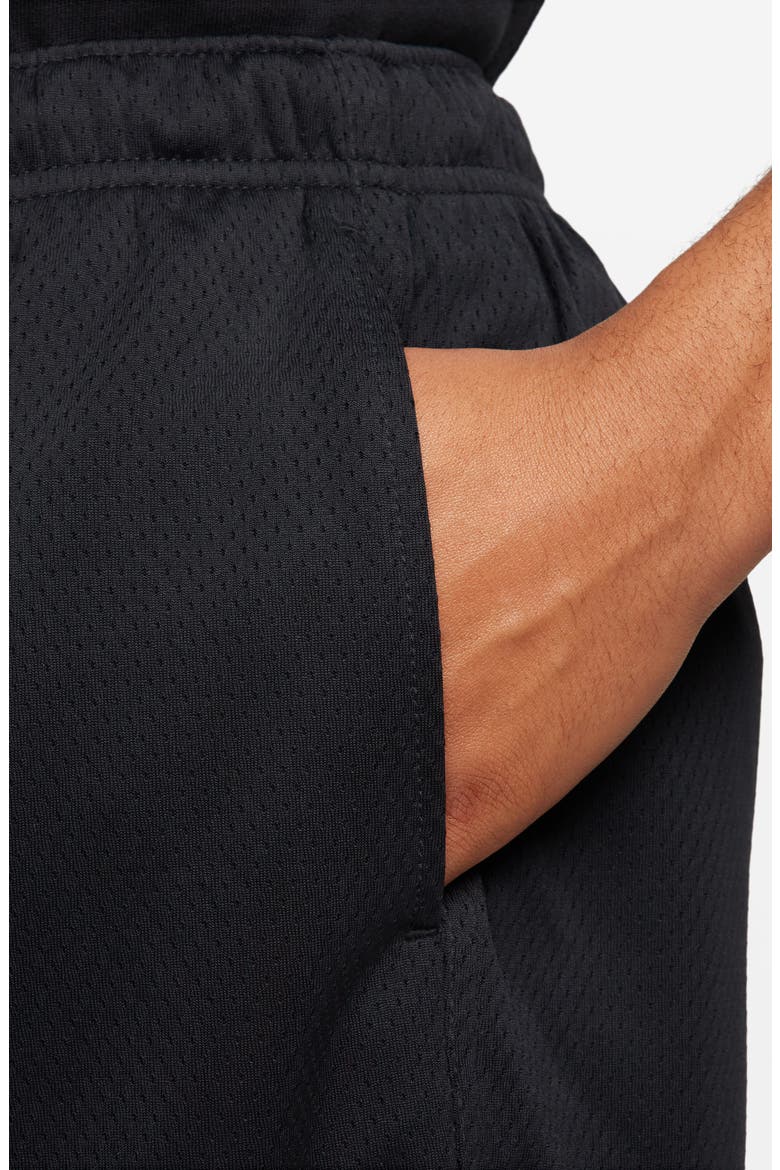 Club Flow Mesh Athletic Shorts, Alternate, color, 010 BLACK/WHITE
