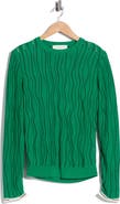 3.1 Phillip Lim Art Nouveau Jacquard Long Sleeve Top