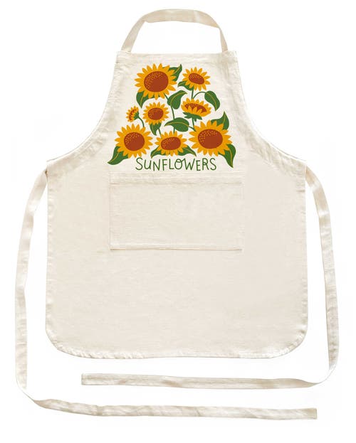 The Neighborgoods Sunflower Apron In White