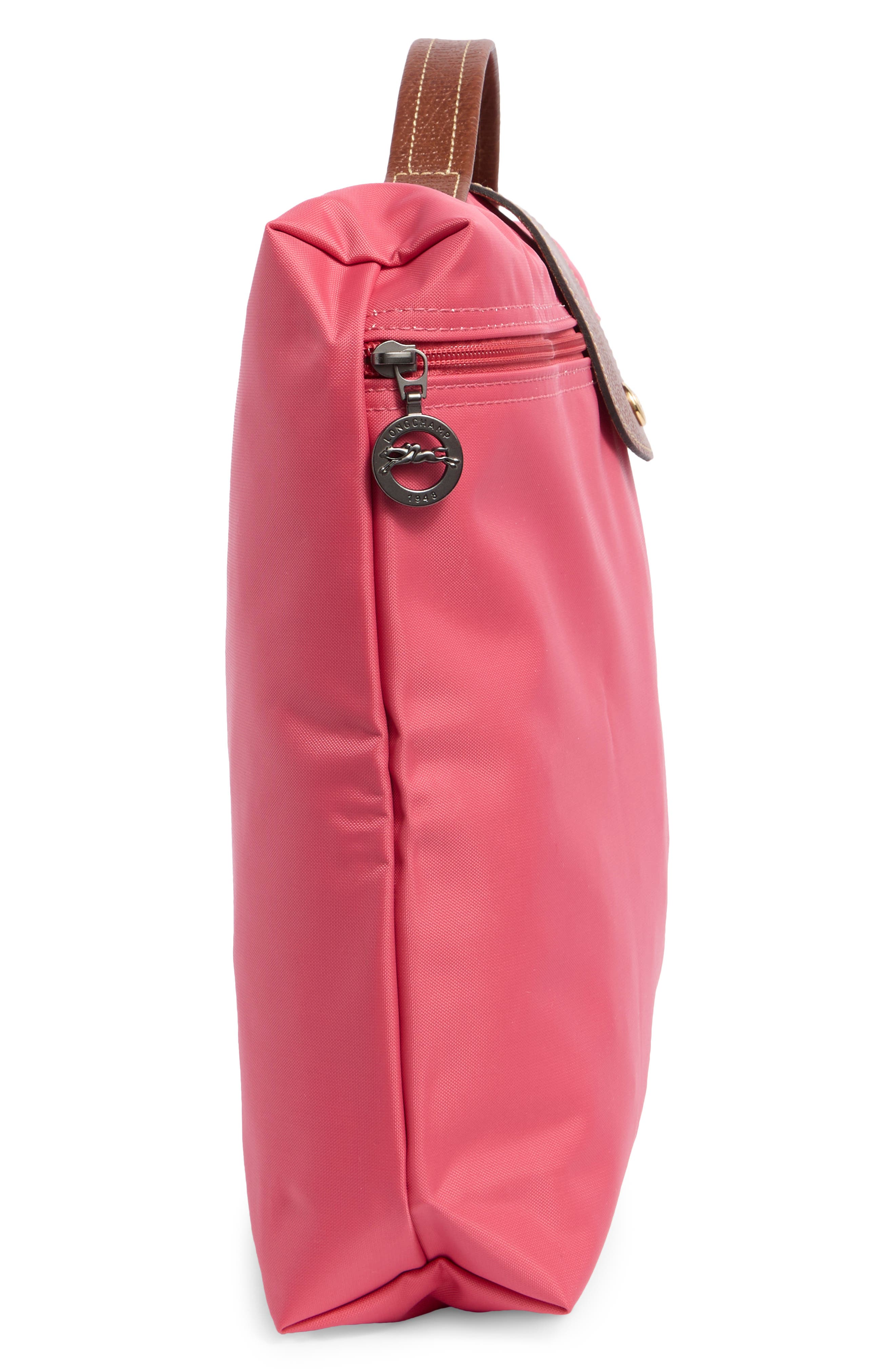 Longchamp Le Pliage Top Handle Document Holder Bag, Alternate, color, Flowers