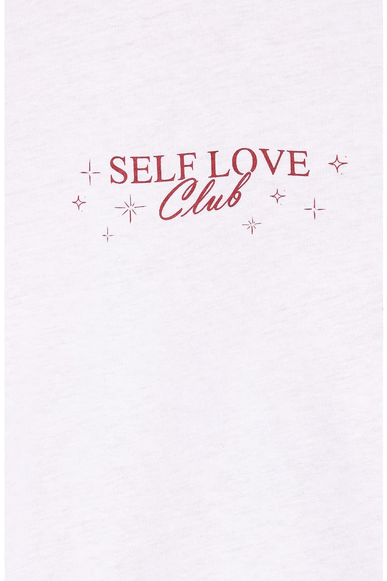 Self Love Club Graphic T-Shirt, Alternate, color, WHITE