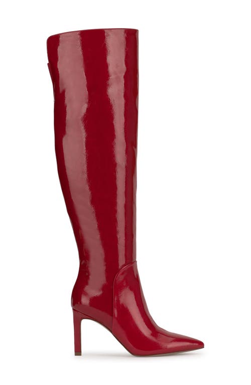 Jessica Simpson Earon Pointed Toe Over The Knee Boot In Red