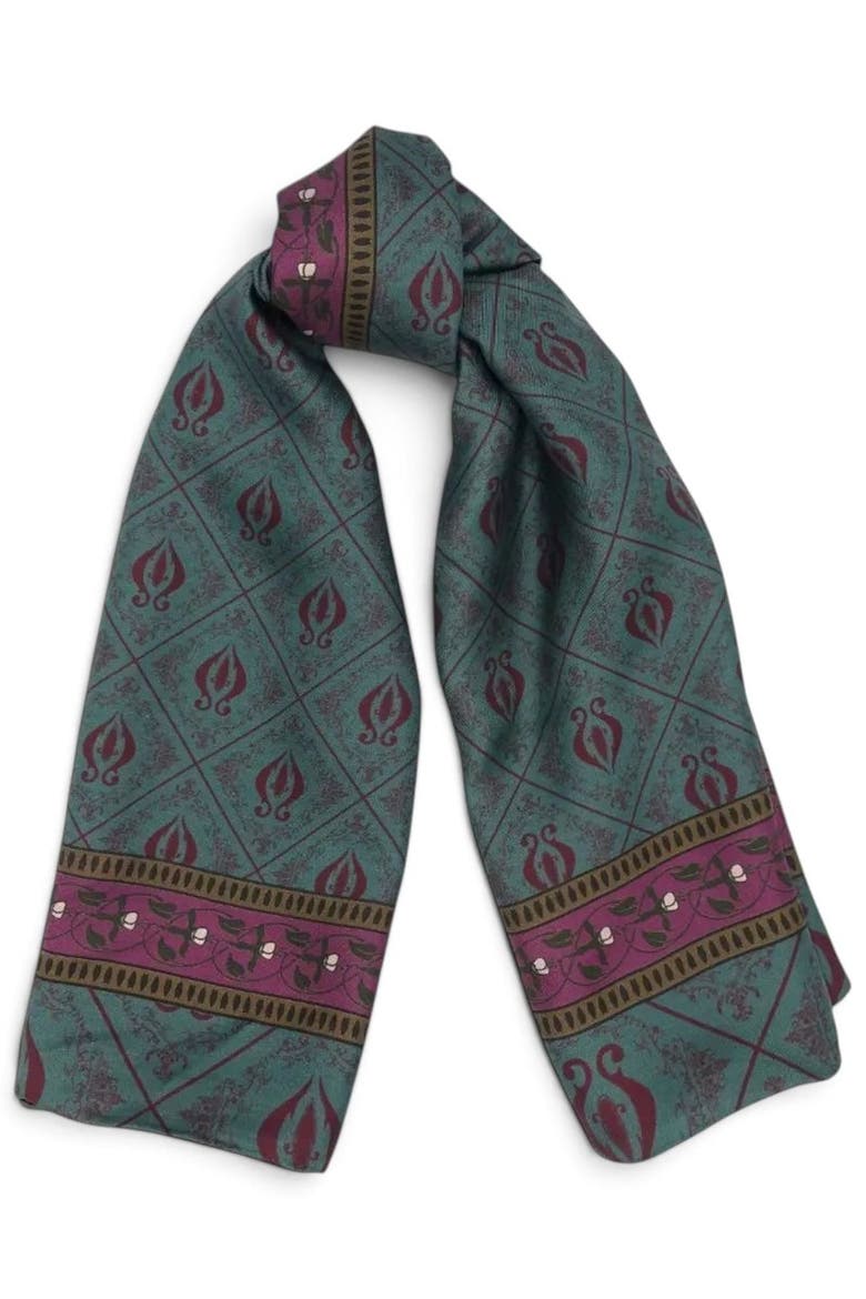 Diamond Sea Large Horse Scarf, Main, color, Teal