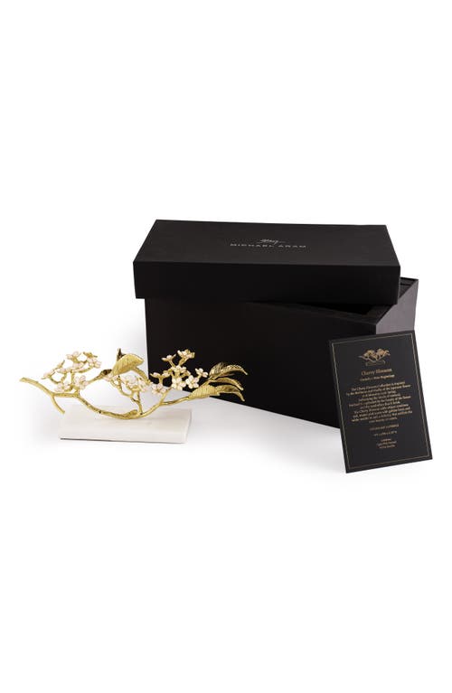 Michael Aram Cherry Blossom Decorative Object In Gold