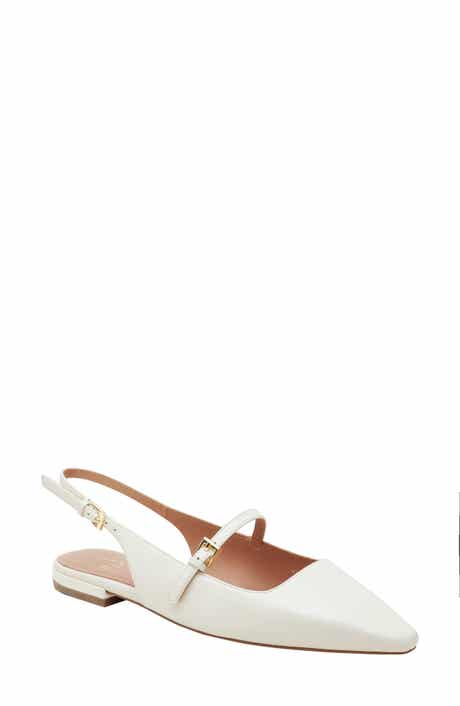 Linea Paolo Celeste Slingback Pointed Toe Flat
