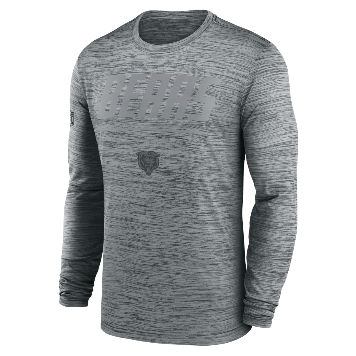 Men's Nike Gray Chicago Bears Sideline Offensive Transition Velocity Dri-FIT Long Sleeve T-Shirt - image 2