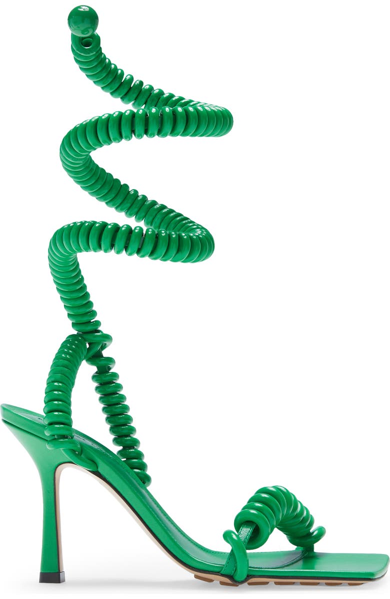 Bottega Veneta Cord Ankle Wrap Sandal, Alternate, color,