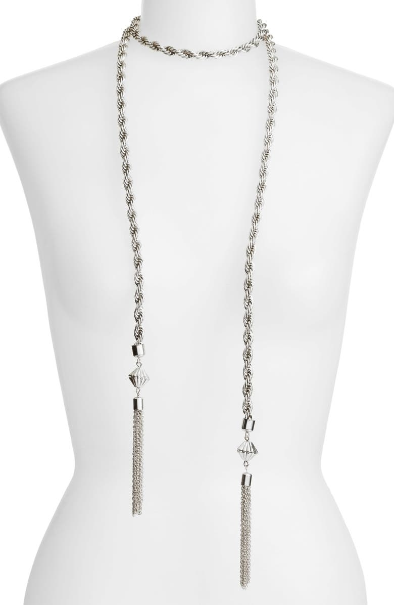 Karine Sultan Tassel Necklace, Alternate, color, 