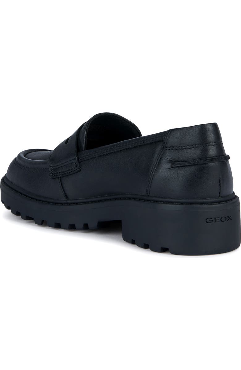 Geox Kids' Casey Penny Loafer, Alternate, color, Black