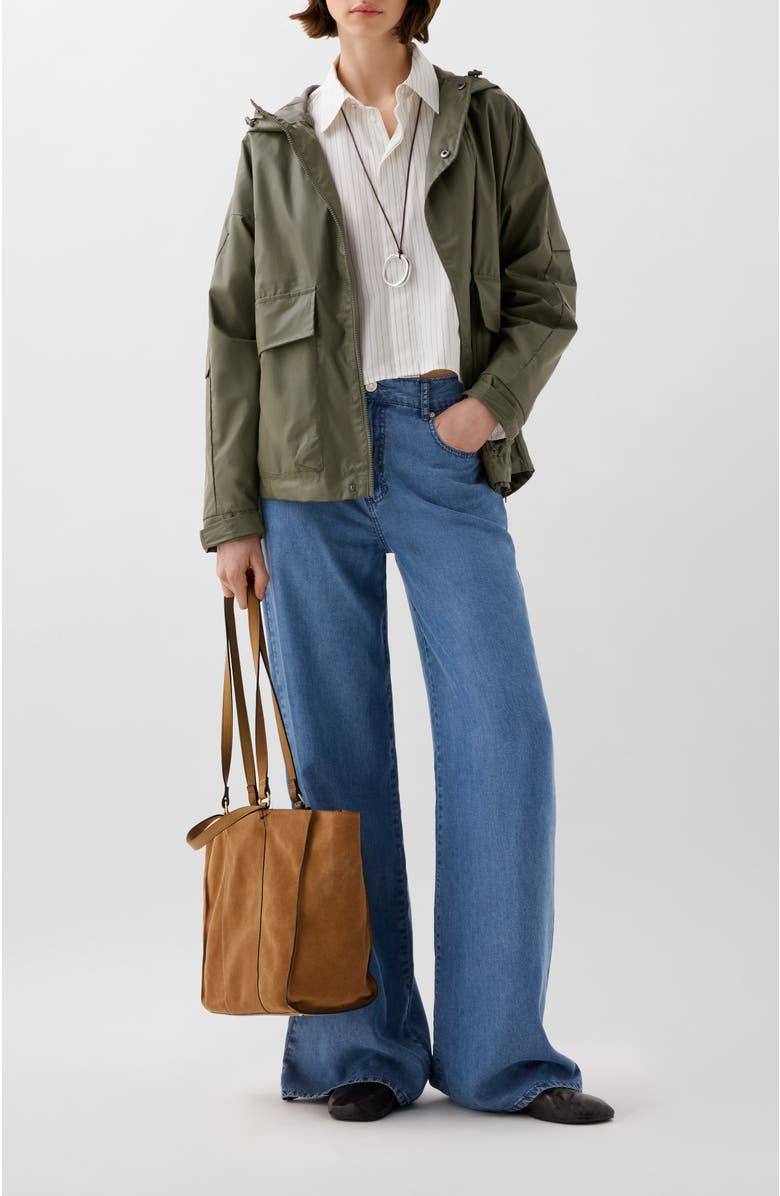 Scalpers Woman Raincoat, Alternate, color, Khaki