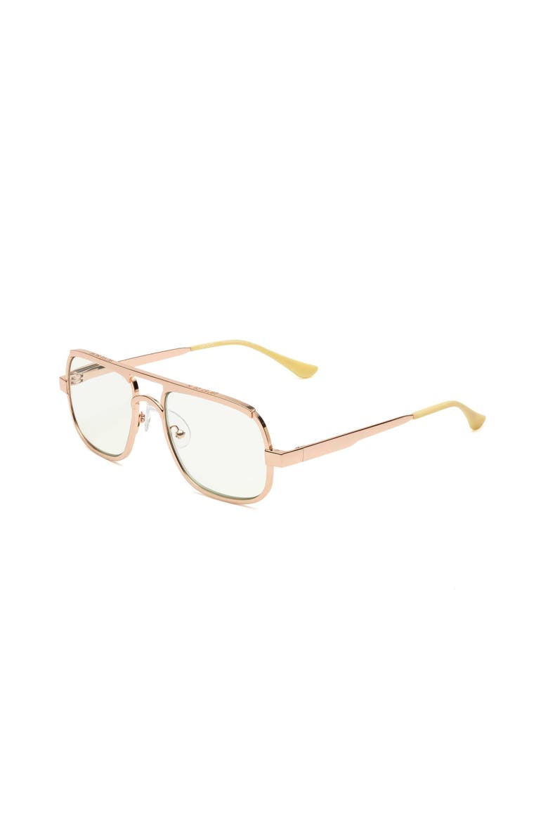 Caddis NOLA | Reading Glasses, Alternate, color, Polished Rose Gold Green