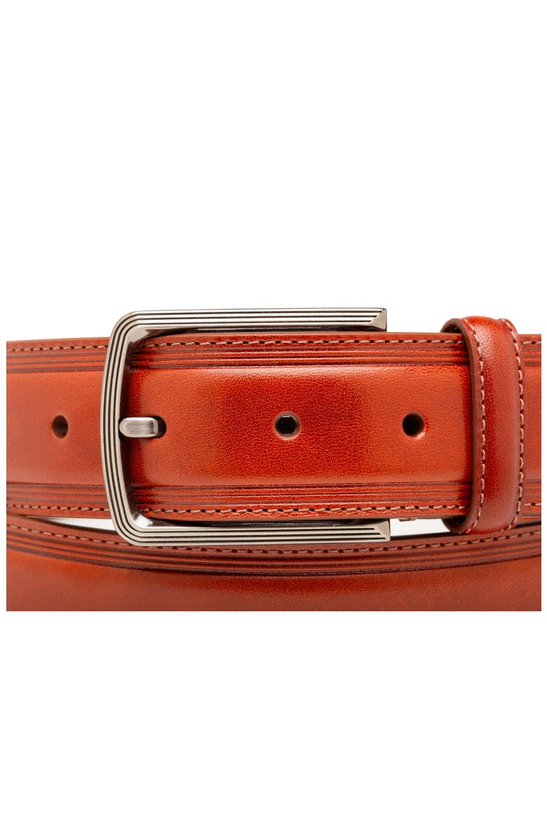 Sorento Leather Belt, Alternate, color, COGNAC