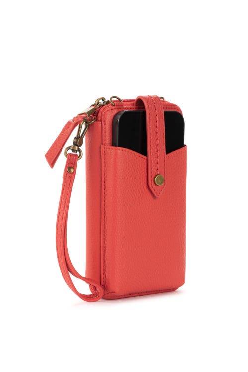 The Sak Silverlake N/s Smartphone Crossbody In Red