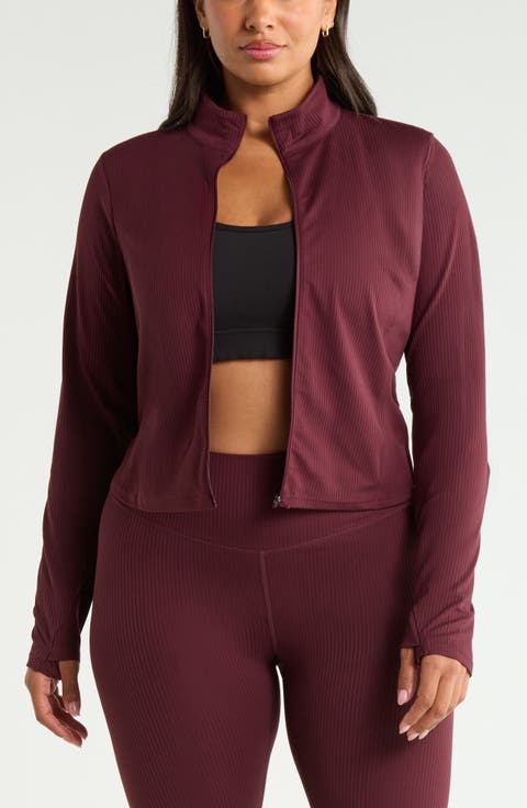 Thrive Rib Full Zip Jacket