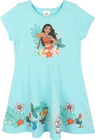 Disney Moana Short Sleeve Skater Dress