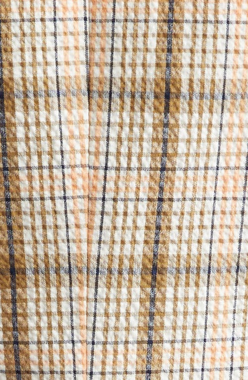Veronica Beard Orlinda Plaid Seersucker Vest In Dark Stone Multi