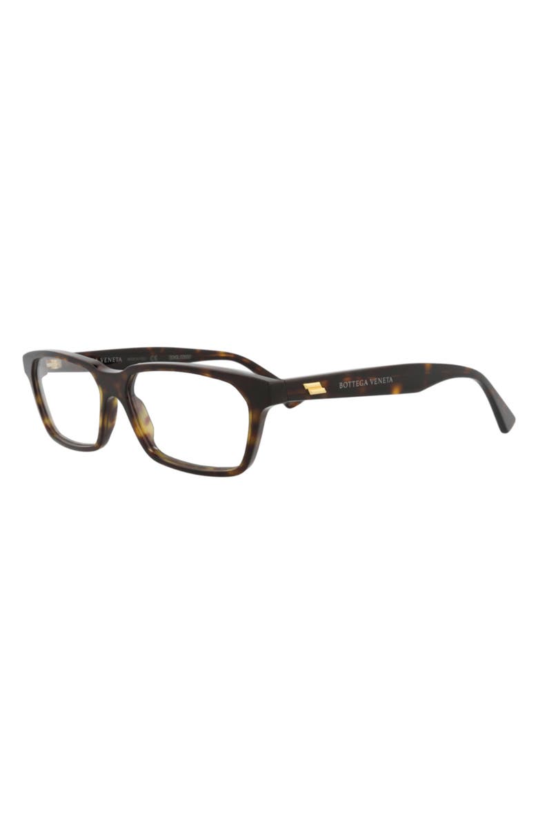 Bottega Veneta 54mm Rectangular Optical Glasses, Alternate, color, 