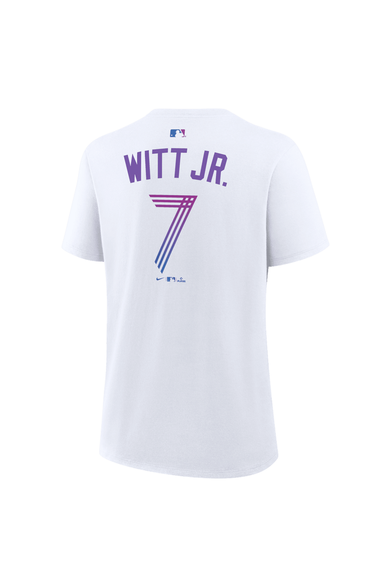 Women's Nike Bobby Witt Jr. White Kansas City Royals 2026 City Connect Name & Number T-Shirt, Alternate, color, White