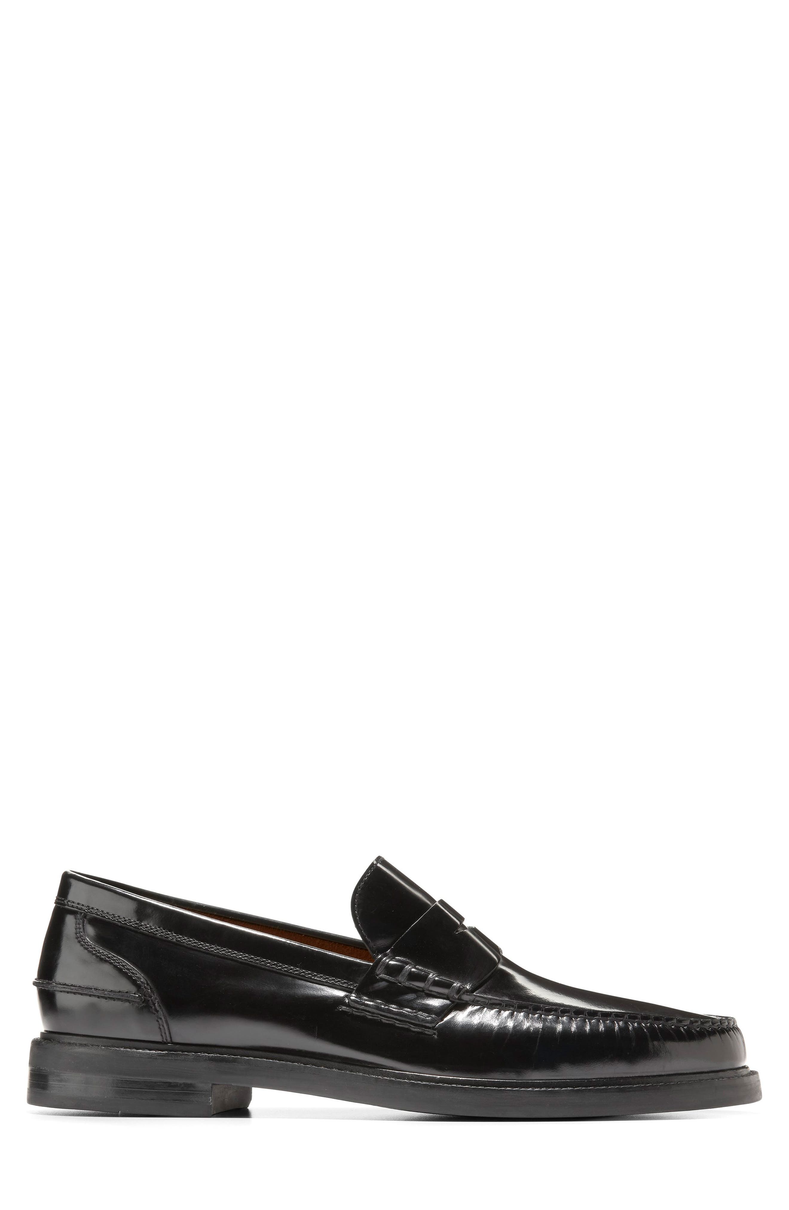 Cole Haan Pinch Prep Penny Loafer, Alternate, color, Black Brushoff