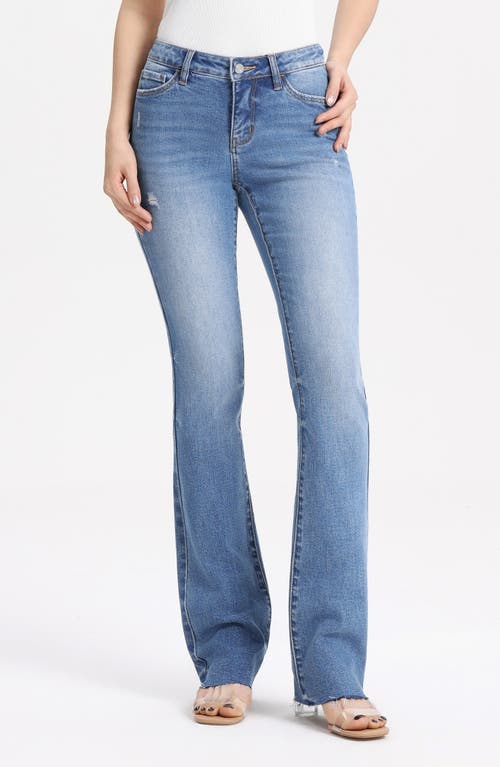 Bayeas Raw Hem Low Rise Bootcut Jeans