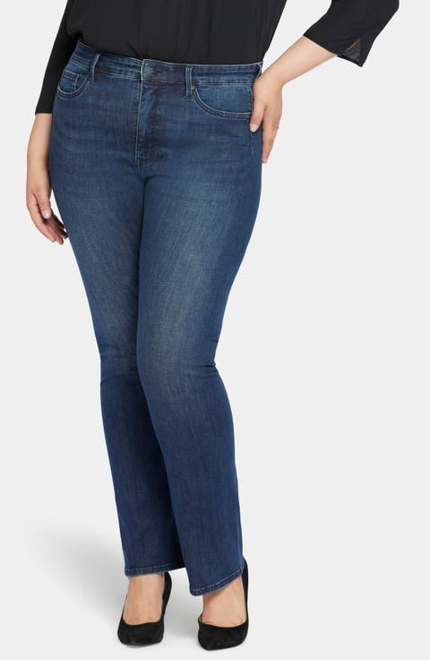 Le Silhouette Seamless Slim Bootcut Jeans (Plus)