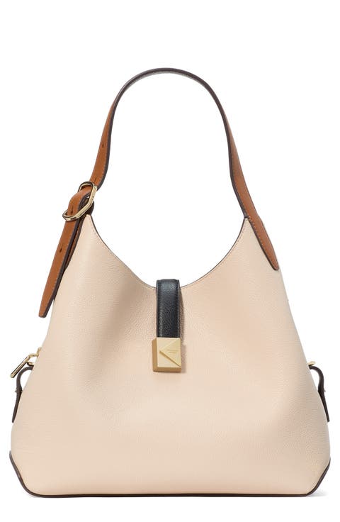 deco pebbled leather shoulder bag