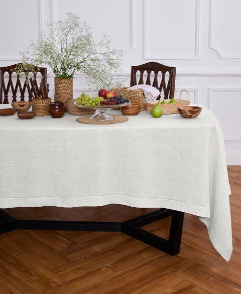 Linen Tablecloth - Sonoma Hemstitch