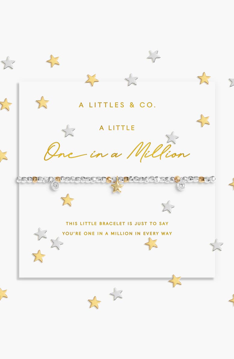 A Littles & Co Sparkle Confetti A Little 'One In A Million' Bracelet In Silver And Gold-Tone Plating, Alternate, color, Metallic Silver