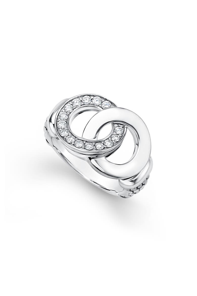 Signature Caviar Interlocking Diamond Ring video