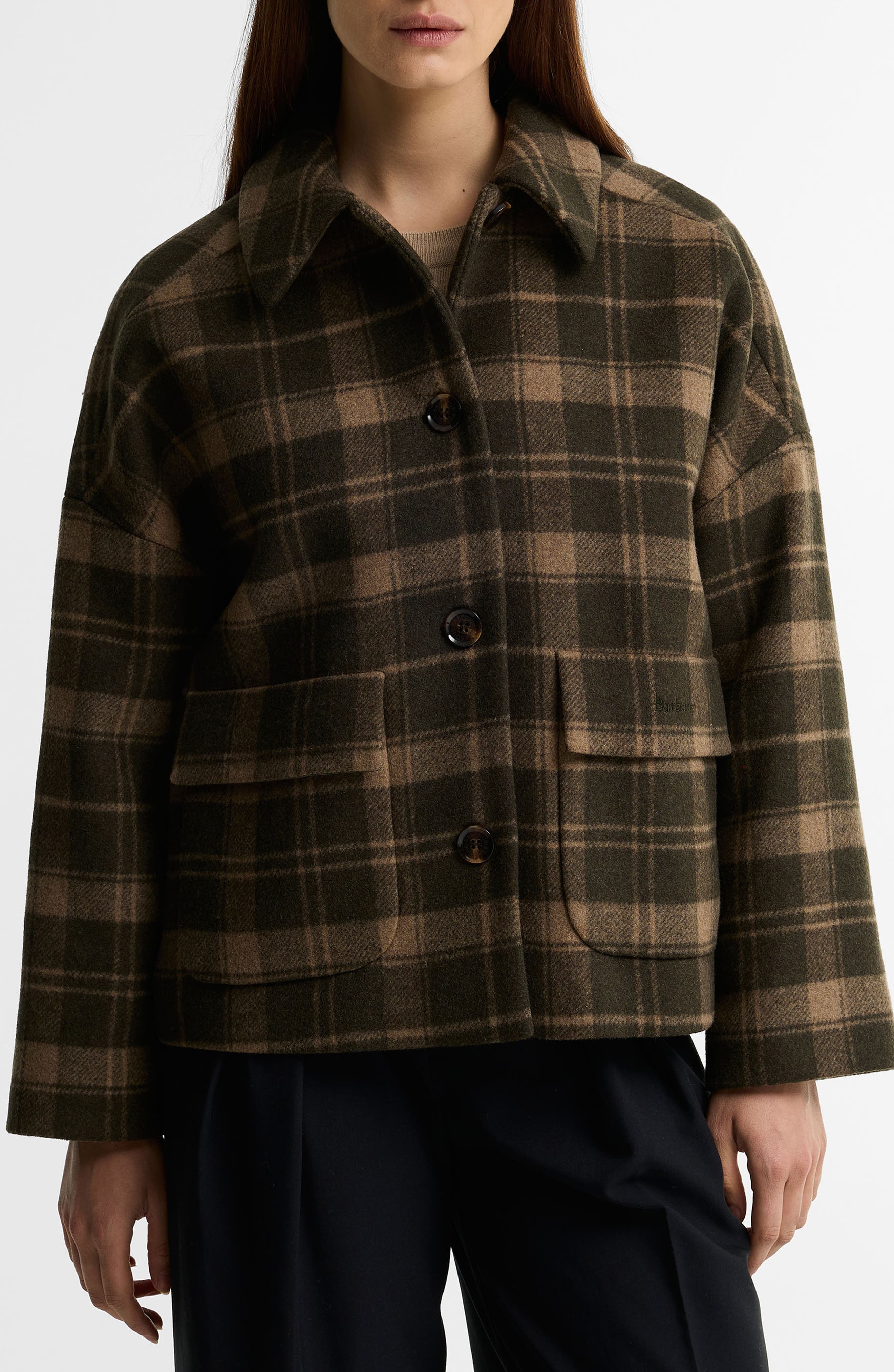 selected OLIVE/ BISCUIT CHECK