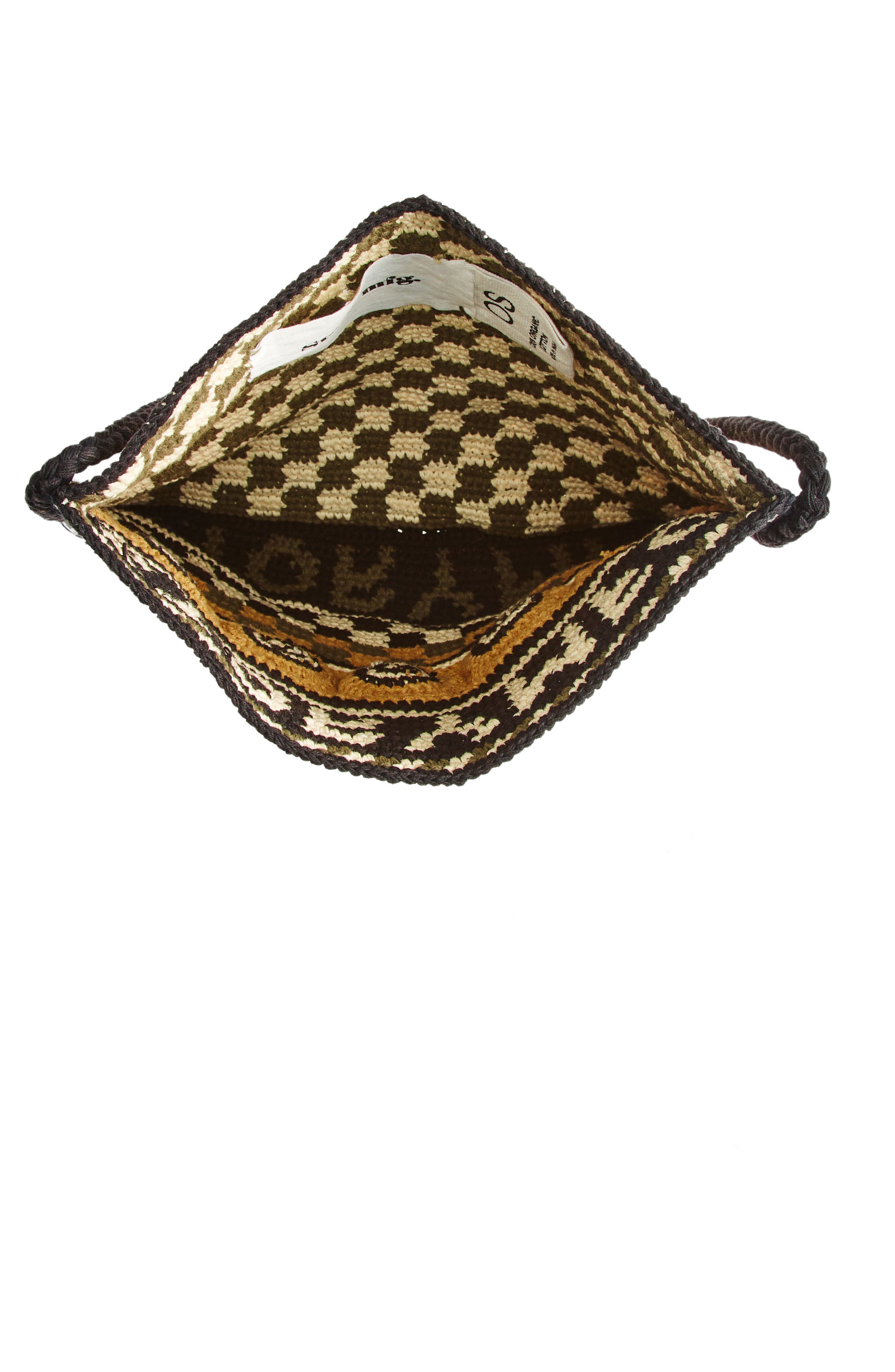 Story mfg. Stash Organic Cotton Crochet Crossbody Bag, Alternate, color, 