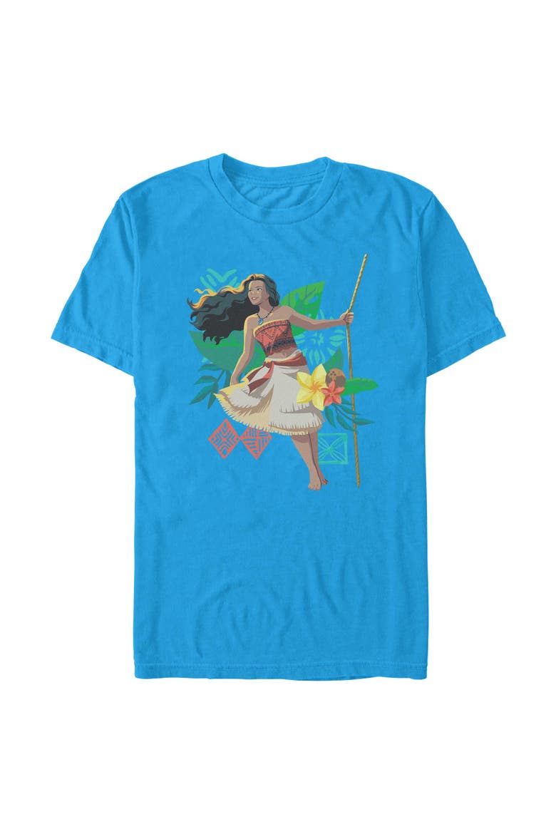 Men's Moana Hibiscus Portrait Swing  Graphic T-Shirt, Main, color, Sapphire