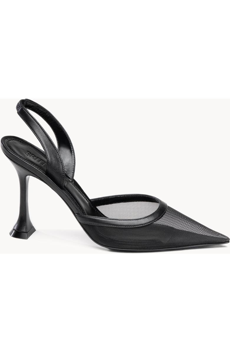 Britt Netta Esme Slingback 95, Main, color, Black Nappa