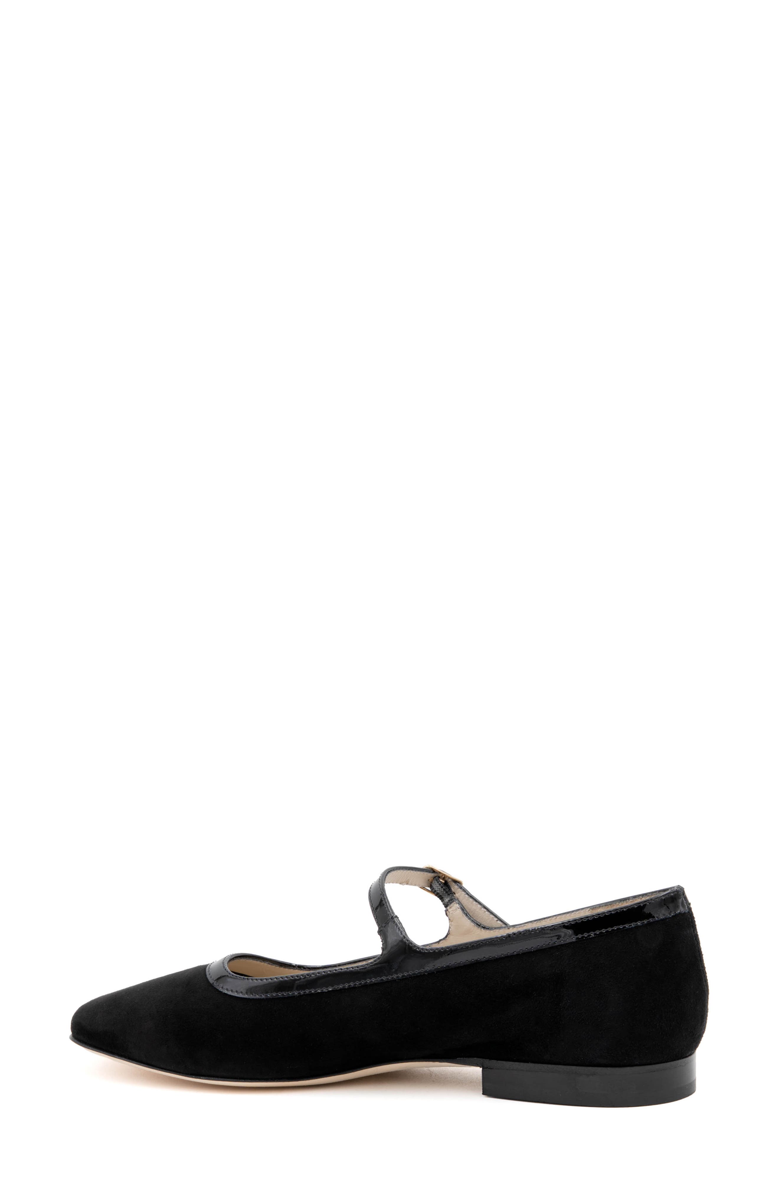 Amalfi by Rangoni Galba Mary Jane Flat, Alternate, color, Black Cashmere Black Vernice