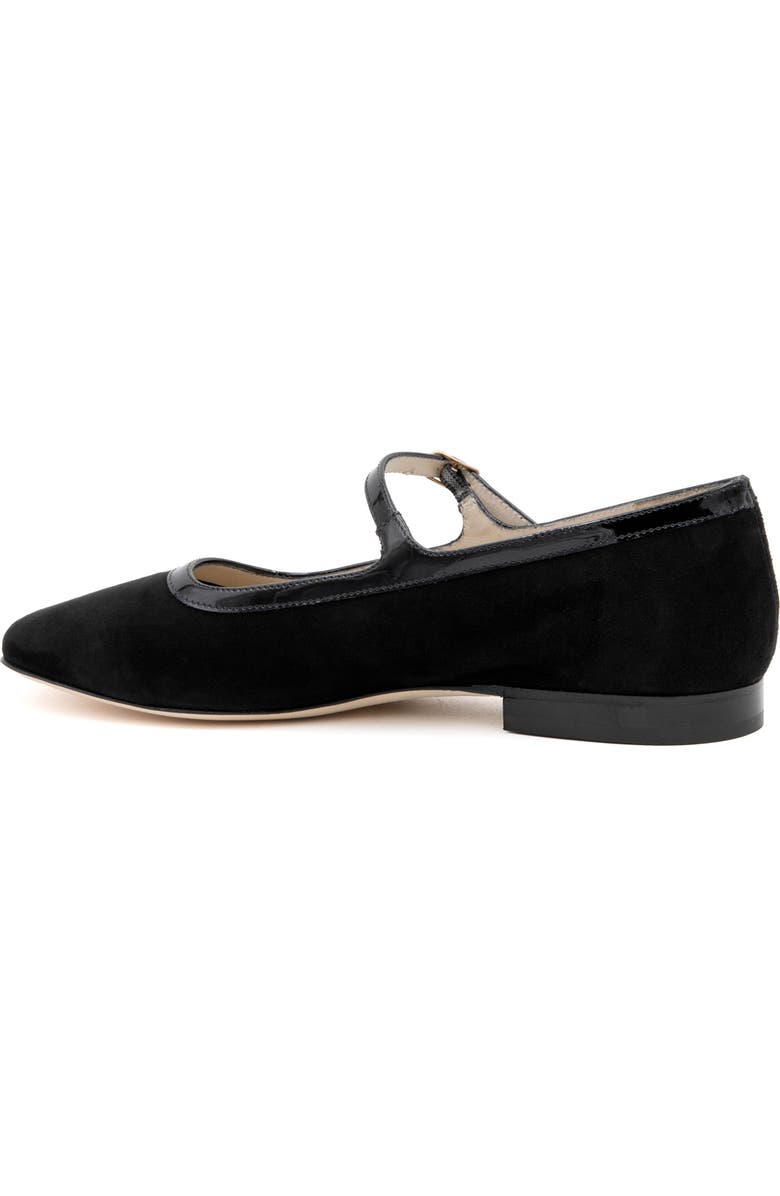 Amalfi by Rangoni Galba Mary Jane Flat, Alternate, color, Black Cashmere Black Vernice