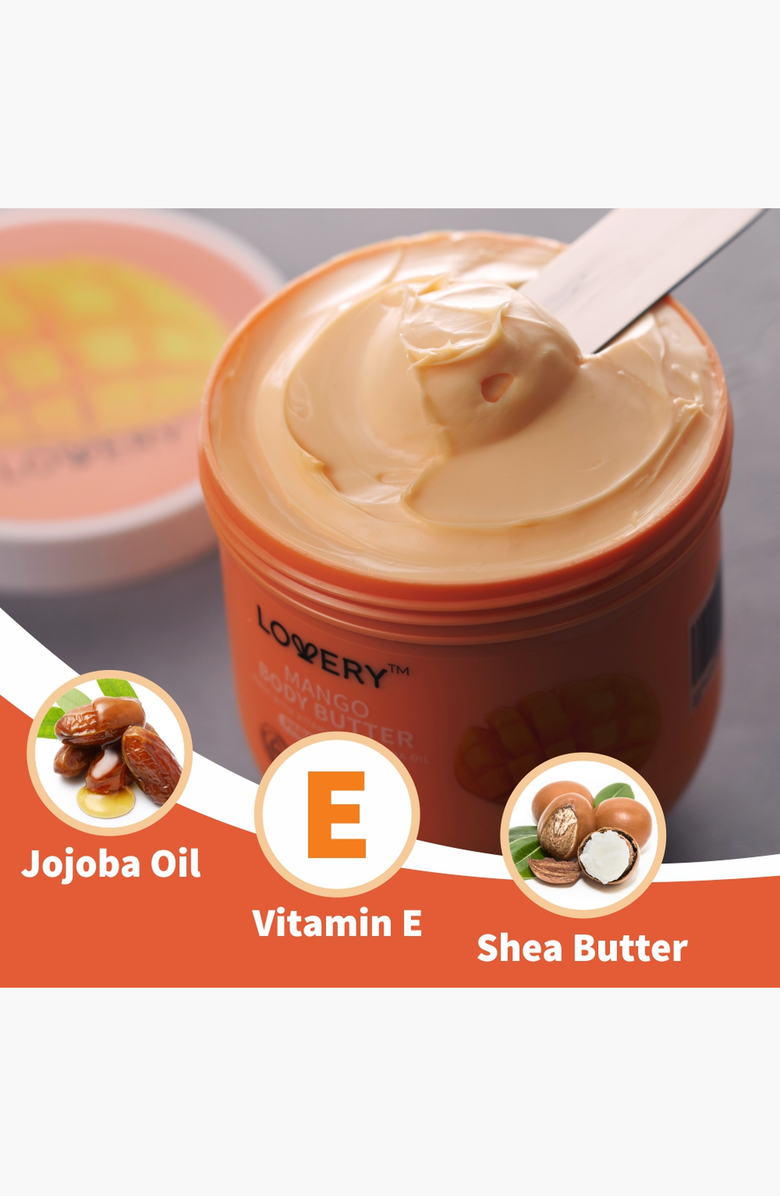 Lovery Ultra-Hydrating Shea Butter Body Cream, Alternate, color, Mango