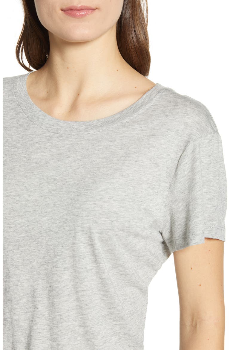 Abbie Crewneck T-Shirt, Alternate, color, HEATHER GREY
