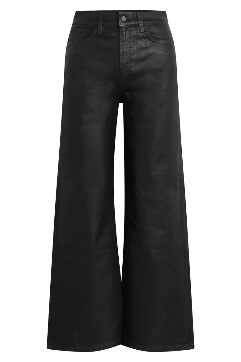 Mia High Waist Wide Leg Jeans, Alternate, color, BLACK FOIL