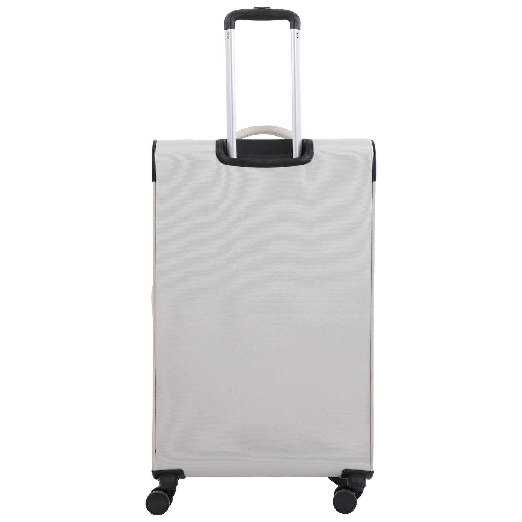 MARTHA STEWART 31" Softside Luggage - Extra Large Expandable Spinner Suitcase with 8 Wheels & Front Pockets, Alternate, color, Light Grey