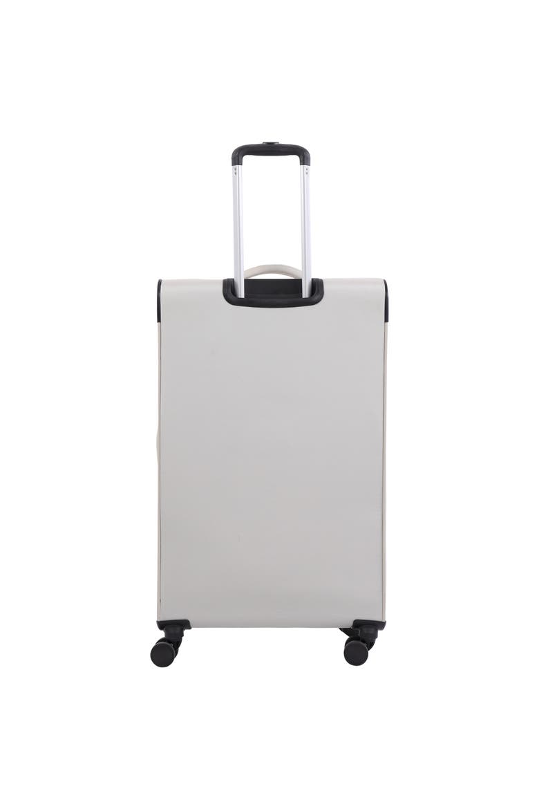 31" Softside Luggage - Extra Large Expandable Spinner Suitcase with 8 Wheels & Front Pockets, Alternate, color, LIGHT GREY