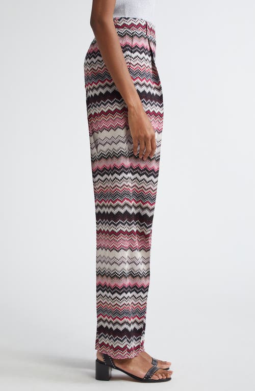 Missoni Zigzag Stripe Metallic Knit Pants