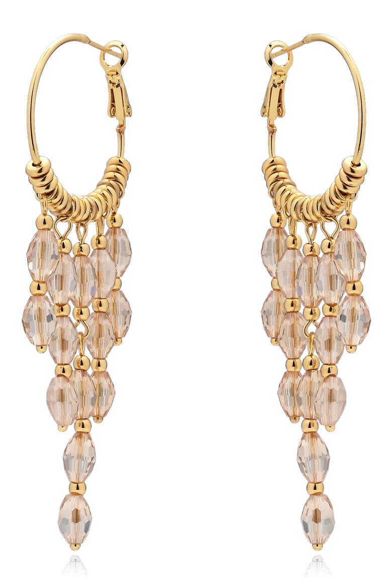 Ophelia Dangle Hoop Earrings, Alternate, color, GOLD