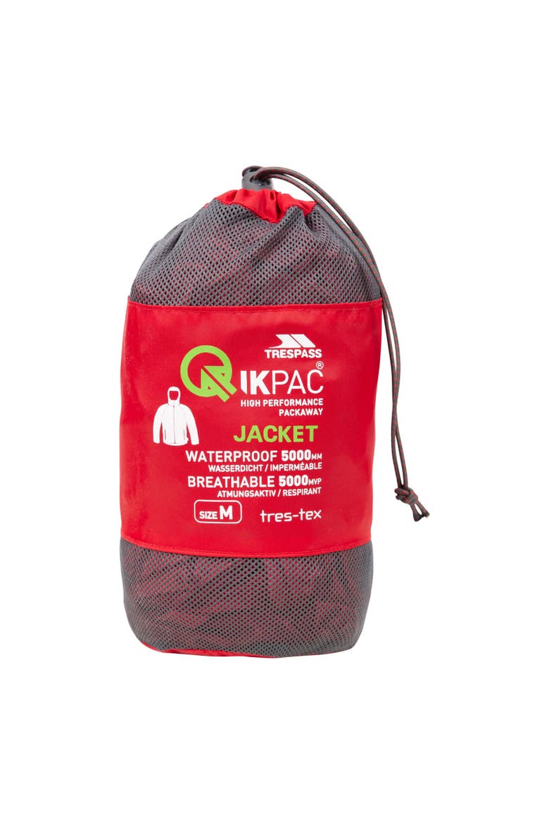 Gender Inclusive Qikpac Waterproof Jacket, Alternate, color, Red